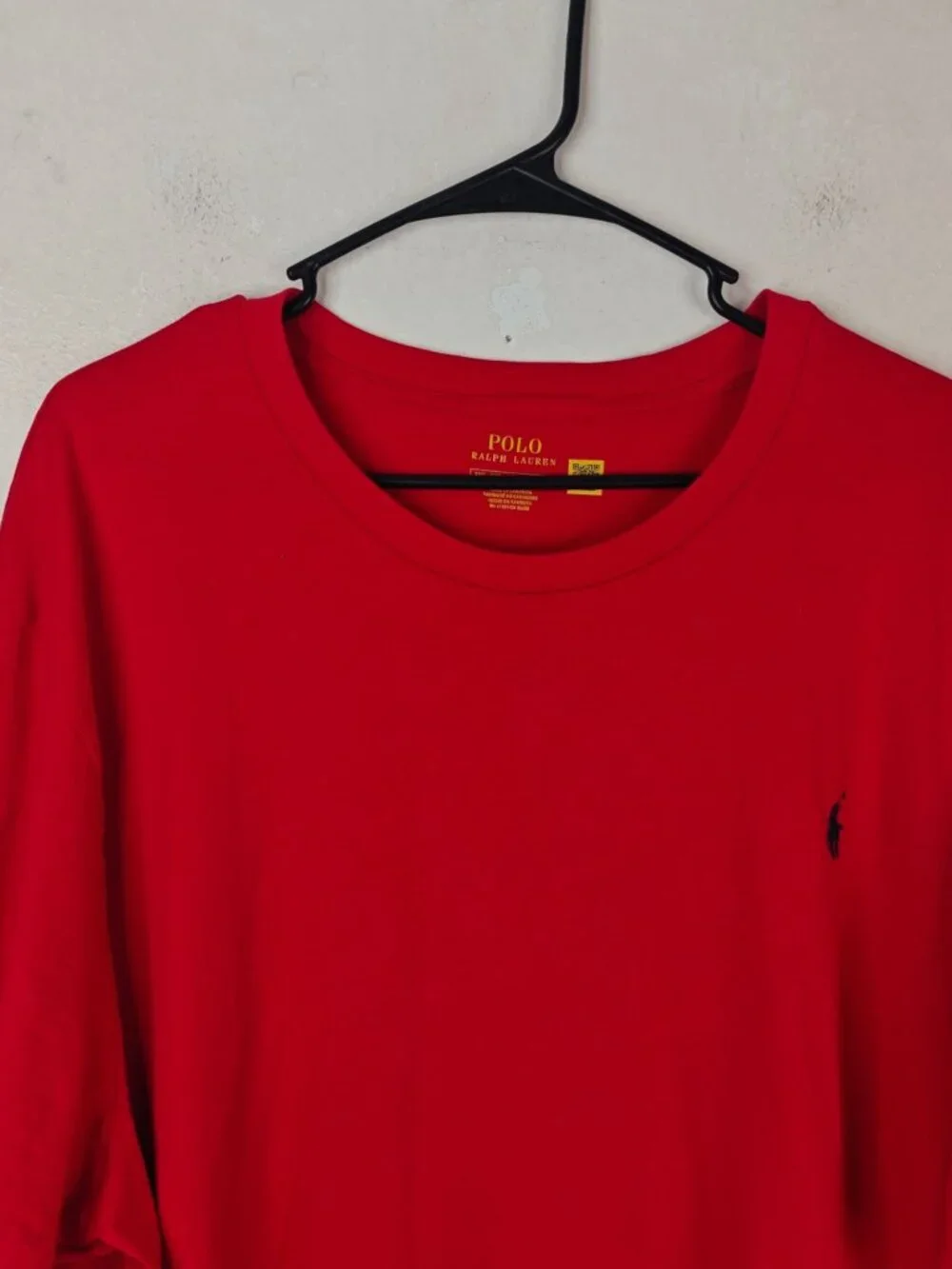Polo Ralph Lauren Men’s T-Shirt Red Size 3XB Crewneck Classic Fit Cotton
